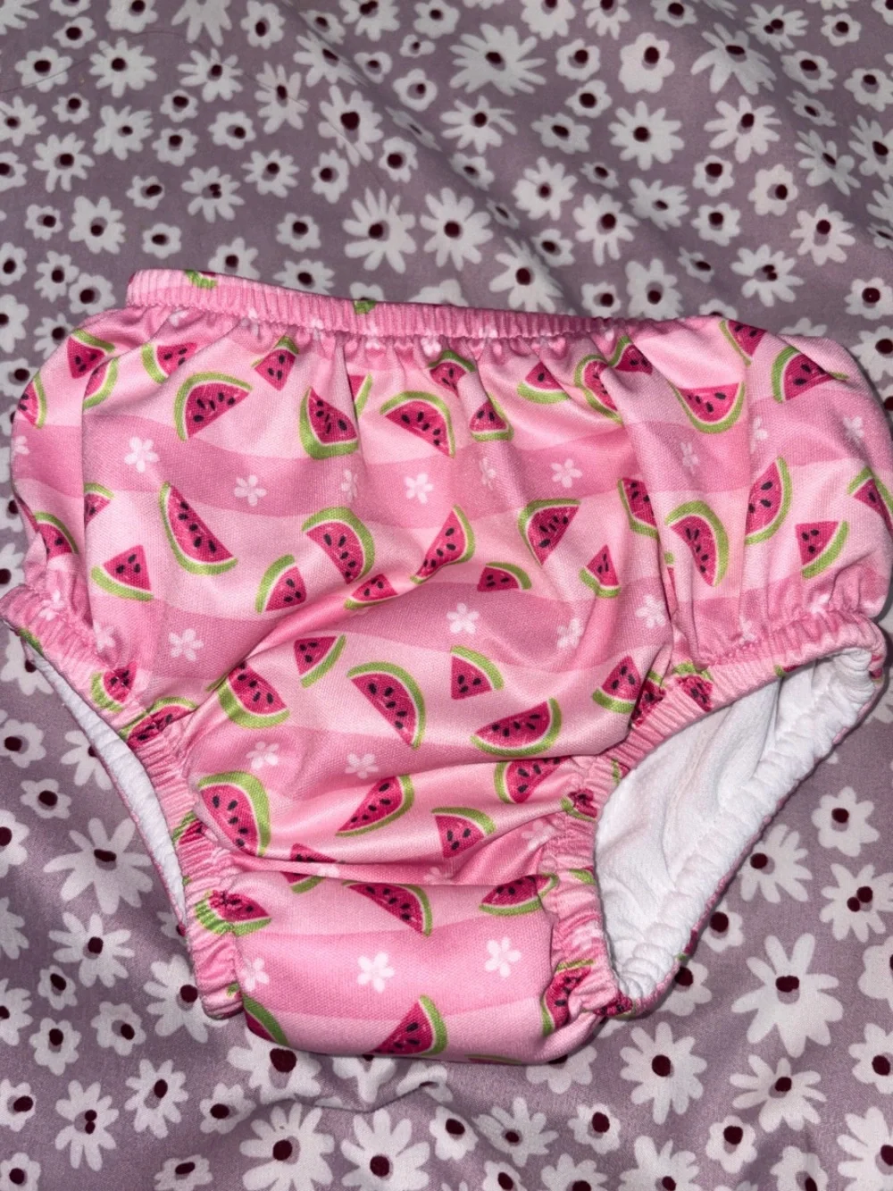 Green Sprouts Pink Watermelon Print Swim Diaper Cover